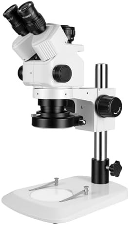 Trinocular stereo zoom microscope with adapter