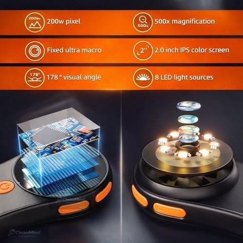 Portable Digital Microscope with 2.0 in IPS Screen — photo 5