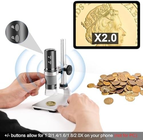 4K Digital Microscope with Metal Stand — photo 4