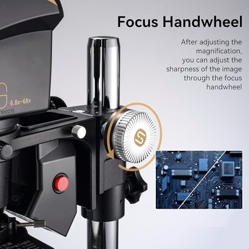 Trinocular stereo zoom microscope with wide field eyepieces — photo 4