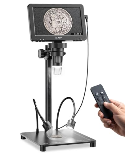 7" Full View Digital Coin Microscope with Weighing Scale and Lights