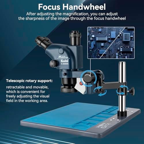 Kaisi trinocular stereo microscope for professional soldering — photo 4