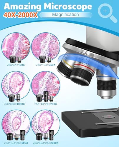 2000X Compound Monocular Microscope for Kids and Beginners — photo 3