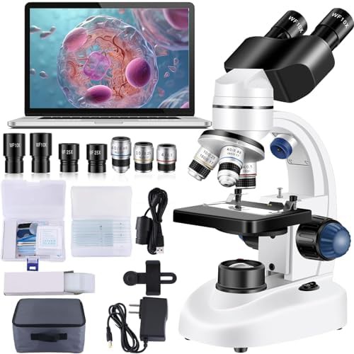 Binocular eyepiece adult digital lab microscope