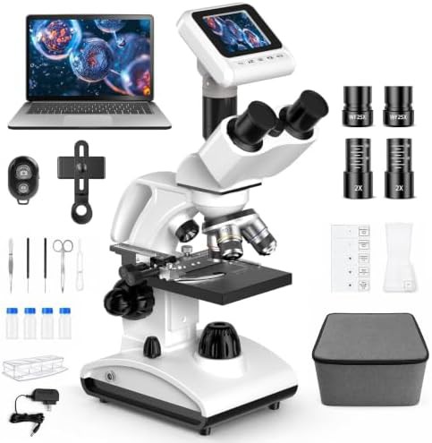 Trinocular Biological Compound LED Microscope