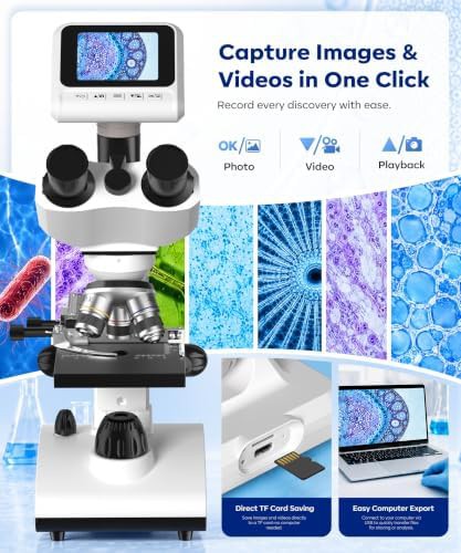 Trinocular Biological Compound LED Microscope — photo 4