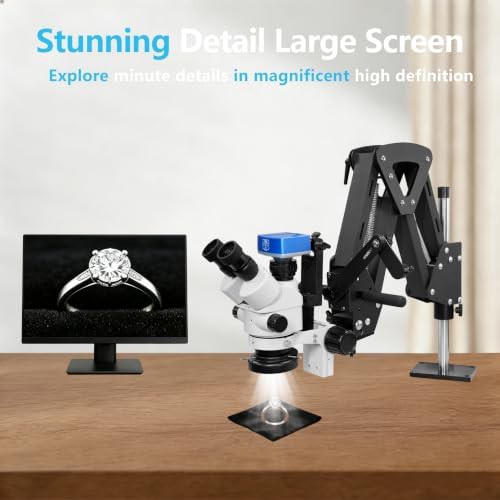 DZQ Jewelry Trinocular Microscope with Camera — photo 5