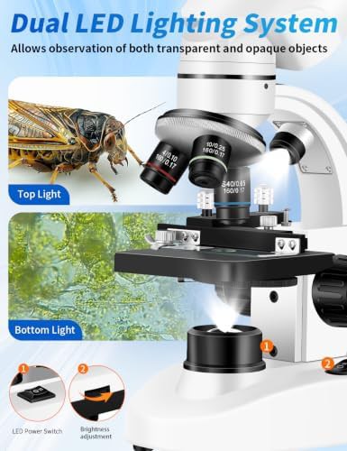 Binocular lab microscope for adult education — photo 5