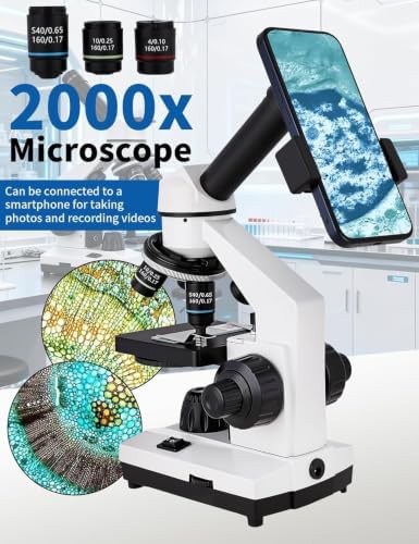 Monocular microscope with phone adapter kit — photo 3